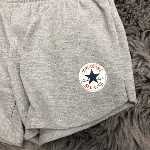 Converse | Girls Light Grey Shorts | Medium - Picture 2 of 3